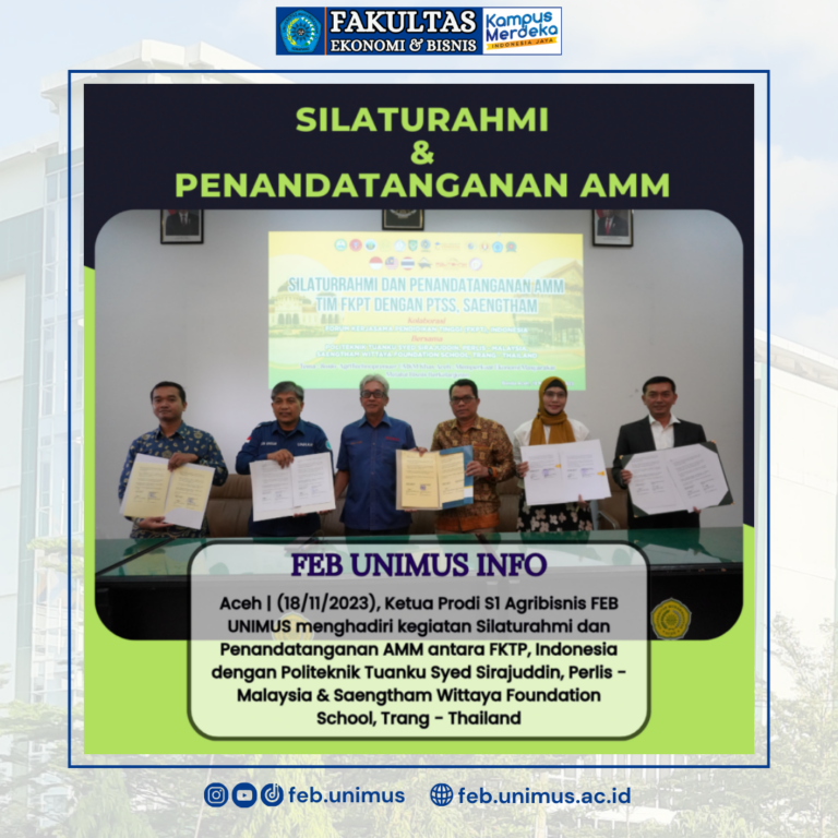 SILAHTURAHMI DAN PENANDATANGANAN ACADEMIC AND MUTUAL MOBILITY (AMM)