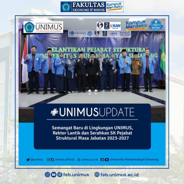 Semangat Baru di Lingkungan UNIMUS, Rektor Lantik dan Serahkan SK Pejabat Struktural Masa Jabatan 2023-2027