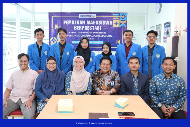 Fakultas Ekonomi dan Bisnis Universitas Muhammadiyah Semarang adakan Pemilihan Mahasiswa Berprestasi (PILMAPRES) Tahun 2025.