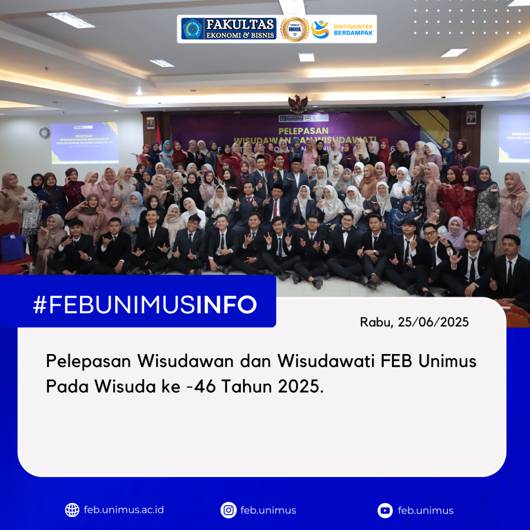 Pelepasan Wisudawan dan Wisudawati FEB Unimus Pada Wisuda ke-46 Tahun 2025