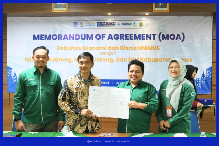 FEB Unimus dan Tim PPK Ormawa IMM Asy-Syifa Jalin Kerjasama dengan MLH PWM Jateng, Tandatangani MoA: Dorong Inovasi Kampung Iklim di Desa Purwosari, Demak