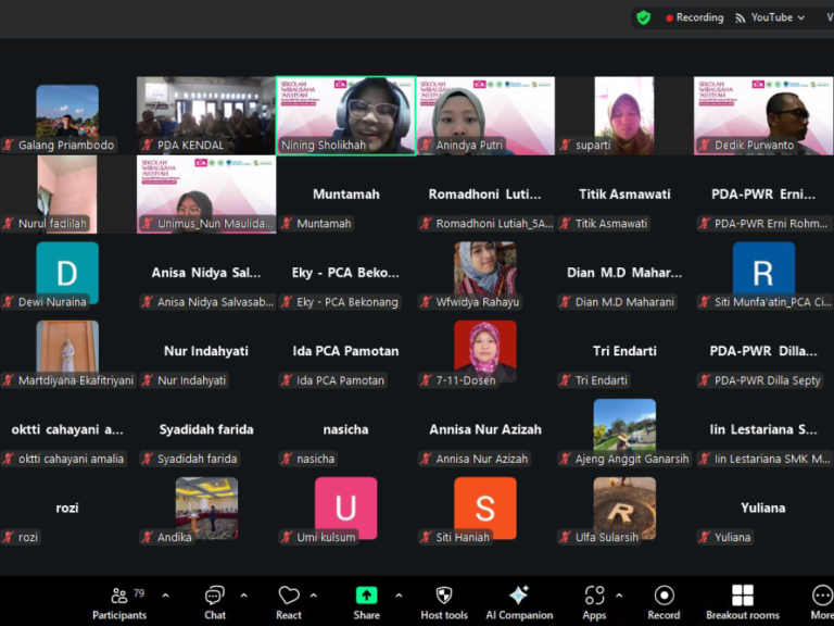 FEB Unimus dan MEK PWA Jateng Menyelenggarakan Kegiatan Sekolah Wirausaha ‘Aisyiyah